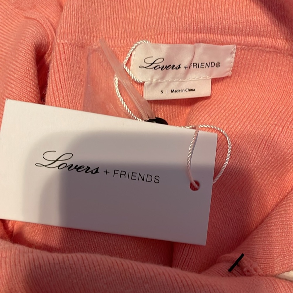 Lovers and friends sookie off shoulder pink dress size small - Picture 4 of 7
